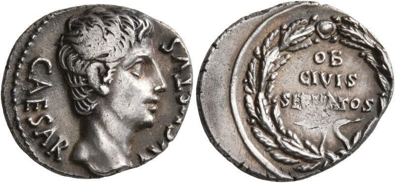 Augustus, 27 BC-AD 14. Denarius (Silver, 19 mm, 3.81 g, 8 h), uncertain mint in ...