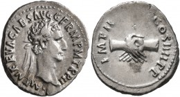 Nerva, 96-98. Denarius (Silver, 19 mm, 2.93 g, 6 h), Rome, 98. IMP NERVA CAES AVG GERM P M TR P II Laureate head of Nerva to right. Rev. IMP II COS II...