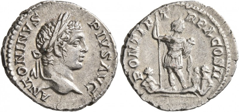 Caracalla, 198-217. Denarius (Silver, 19 mm, 3.04 g, 6 h), Rome, 207. ANTONINVS ...