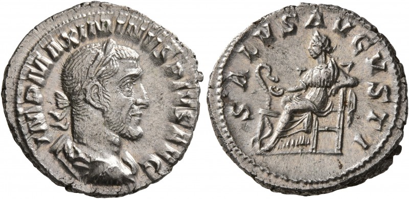 Maximinus I, 235-238. Denarius (Silver, 19 mm, 3.24 g, 5 h), Rome, 235-236. IMP ...