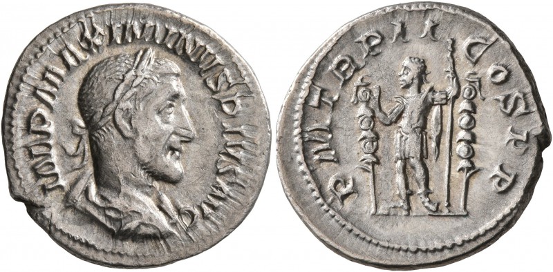 Maximinus I, 235-238. Denarius (Silver, 20 mm, 2.96 g, 1 h), Rome, 236. IMP MAXI...