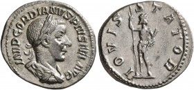 Gordian III, 238-244. Denarius (Silver, 20 mm, 3.21 g, 6 h), Rome, 241-243. IMP GORDIANVS PIVS FEL AVG Laureate, draped and cuirassed bust of Gordian ...