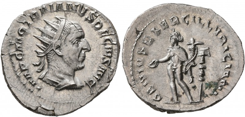 Trajan Decius, 249-251. Antoninianus (Silver, 22 mm, 3.77 g, 7 h), Rome. IMP C M...