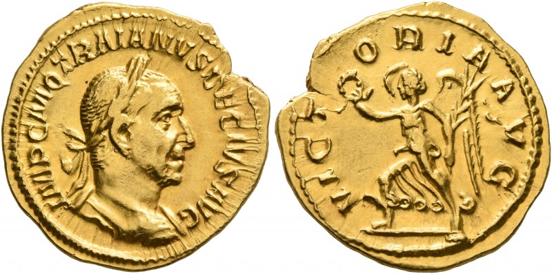 Trajan Decius, 249-251. Aureus (Gold, 20 mm, 4.47 g, 1 h), Rome. IMP C M Q TRAIA...