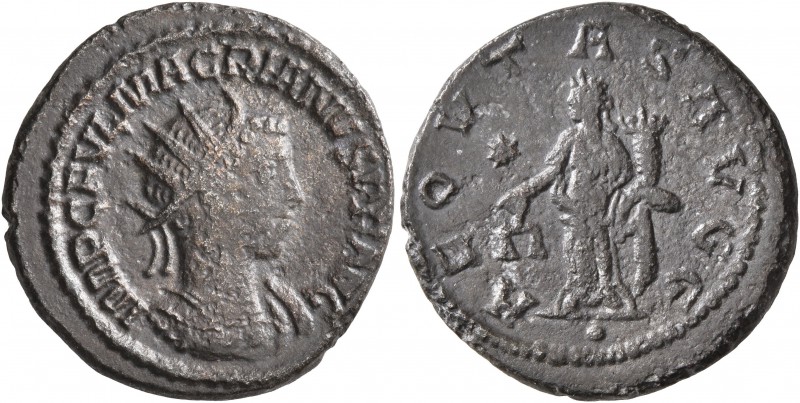 Macrianus, usurper, 260-261. Antoninianus (Silver, 20 mm, 4.07 g, 7 h), Samosata...