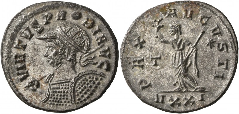 Probus, 276-282. Antoninianus (Silvered bronze, 22 mm, 3.93 g, 12 h), Ticinum, 2...