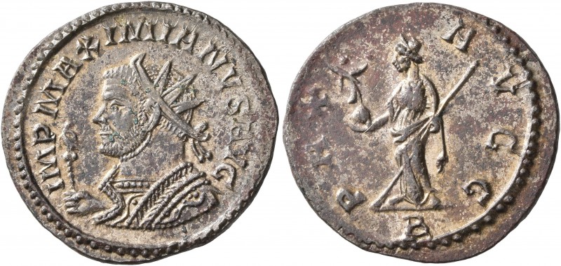 Maximianus, first reign, 286-305. Antoninianus (Silvered bronze, 23 mm, 3.60 g, ...