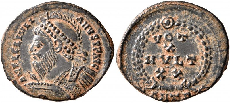 Julian II, 360-363. Follis (Bronze, 20 mm, 3.70 g, 12 h), Antiochia, 361-363. D ...