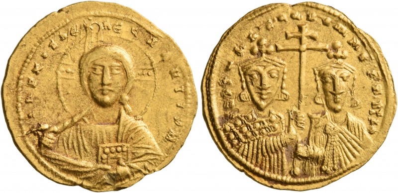 Constantine VII Porphyrogenitus, with Romanus II, 913-959. Solidus (Gold, 21 mm,...