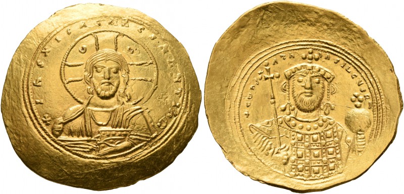 Constantine IX Monomachus, 1042-1055. Histamenon (Gold, 27 mm, 4.37 g, 5 h), Con...