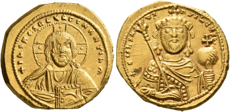 Constantine IX Monomachus, 1042-1055. Tetarteron (Gold, 18 mm, 4.03 g, 6 h), Con...