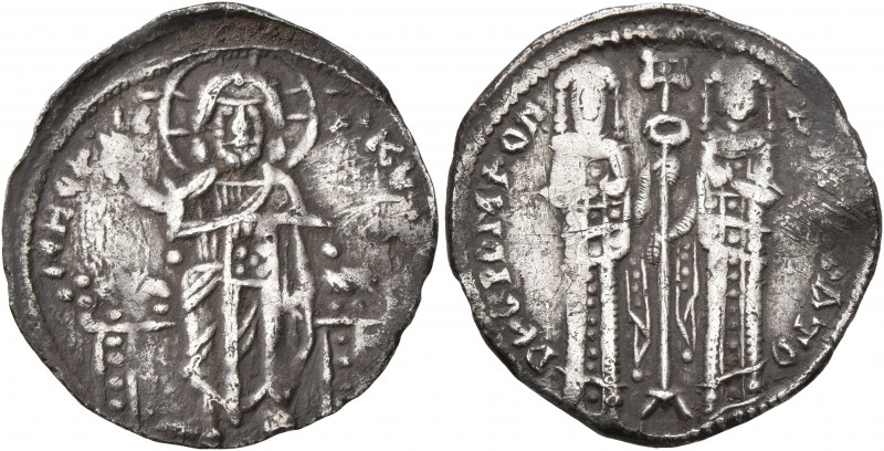 Andronicus II Palaeologus, with Michael IX, 1282-1328. Basilikon (Silver, 21 mm,...