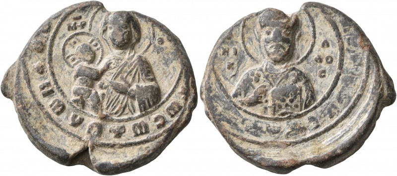 Uncertain, 11th century. Seal (Lead, 28 mm, 15.20 g, 12 h). [ΘKE R,Θ,]Tω Cω Δ૪Λω...