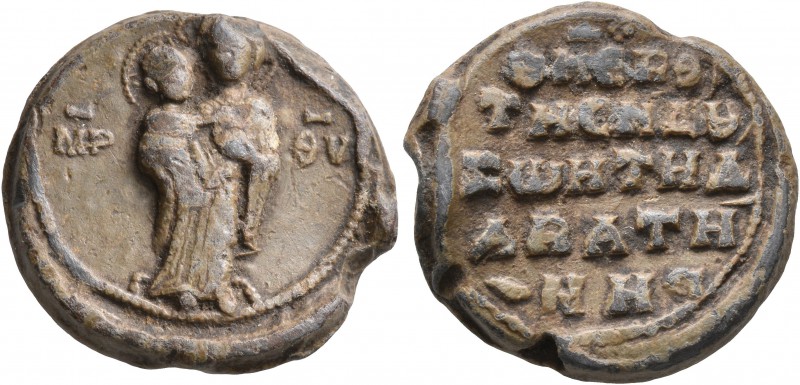 Zoe Dabatene, 2nd half of 11th century. Seal (Lead, 21 mm, 9.27 g, 12 h). MHP - ...