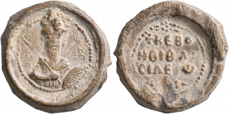 Basileios, 2nd half of 12th century. Seal (Lead, 24 mm, 19.27 g, 12 h). Θ/Θ-E/O/...