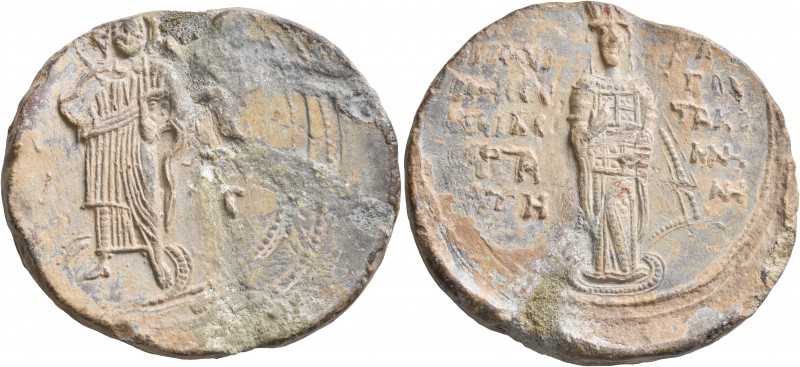 Eirene Komnene, wife of John III, 1221-circa 1239. Seal (Bronze, 40 mm, 45.61 g,...