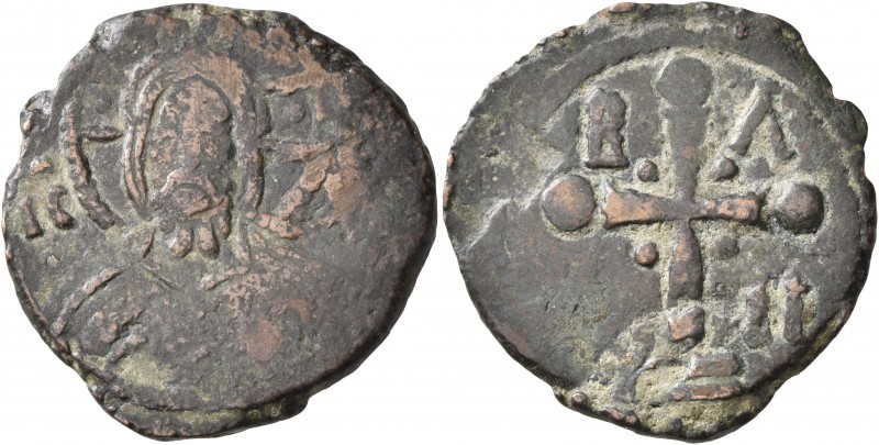CRUSADERS. Edessa. Baldwin I (?), 1098-1100. Follis (Bronze, 25 mm, 7.17 g, 12 h...