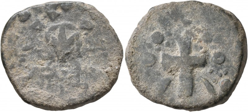 CRUSADERS. Edessa. Richard of Salerno, regent, 1104-1108. Follis (Bronze, 22 mm,...