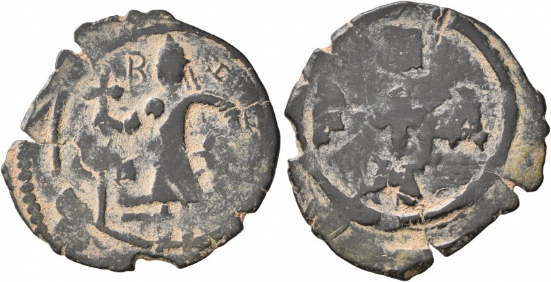 CRUSADERS. Edessa. Baldwin II, second reign, 1108-1118. Follis (Bronze, 23 mm, 2...