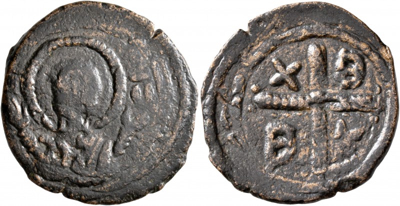 CRUSADERS. Edessa. Baldwin II, second reign, 1108-1118. Follis (Bronze, 26 mm, 7...