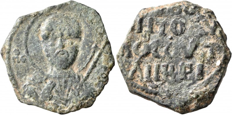 CRUSADERS. Antioch. Tancred, regent, 1101-1112. Follis (Bronze, 22 mm, 4.40 g, 6...