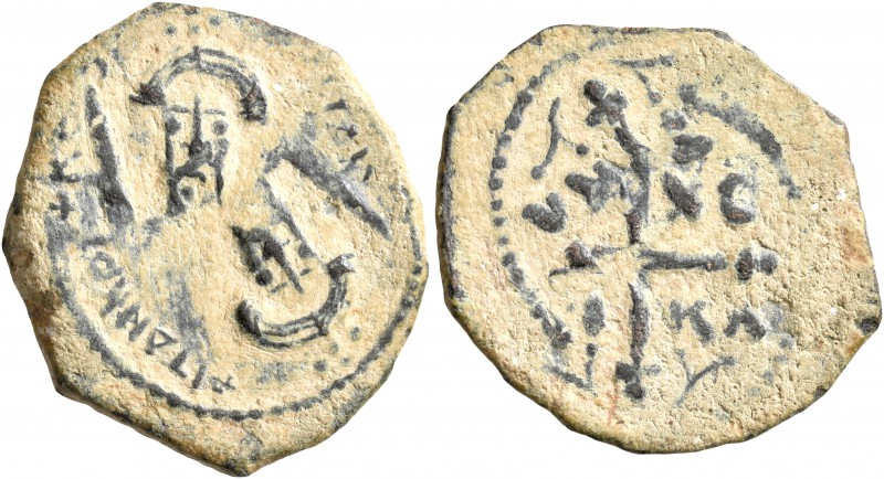 CRUSADERS. Antioch. Tancred, regent, 1101-1112. Follis (Bronze, 21 mm, 3.46 g, 2...