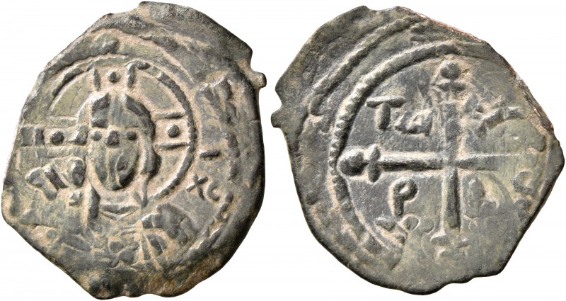 CRUSADERS. Antioch. Tancred, regent, 1101-1112. Follis (Bronze, 23 mm, 2.69 g, 1...