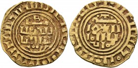 CRUSADERS. County of Tripoli. Bohémond IV of Antioch to Bohémond VII, 1187-1287. Bezant (Electrum, 22 mm, 3.45 g, 9 h), imitating a dinar of the Fatim...