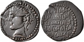 ISLAMIC, Anatolia & al-Jazira (Post-Seljuk). Artuqids (Khartpert). Imad al-Din Abu Bakr, AH 581-600 / AD 1185-1203. Fals (Bronze, 22 mm, 6.11 g, 3 h)....