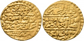 ISLAMIC, Ottoman Empire. Sulayman II Qanuni ('the Lawgiver'), AH 926-974 / AD 1520-1566. Sultani (Gold, 20 mm, 3.49 g, 6 h), Misr, AH 926 / AD 1520. '...