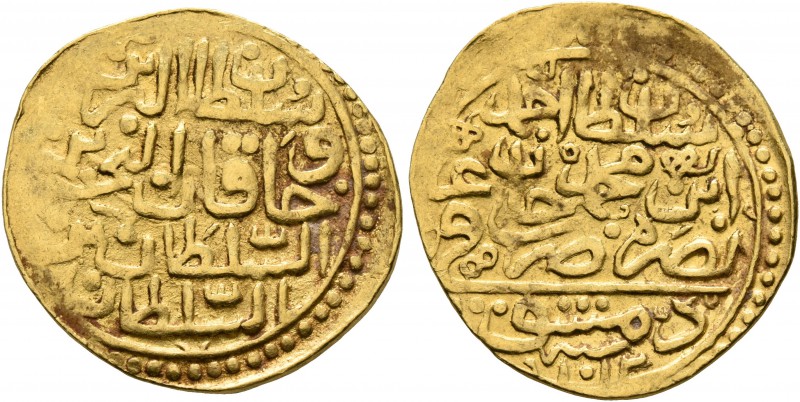 ISLAMIC, Ottoman Empire. Ahmad I, AH 1012-1026 / AD 1603-1617. Sultani (Gold, 22...