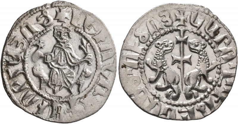 ARMENIA, Cilician Armenia. Royal. Levon I, 1198-1219. Tram (Silver, 21 mm, 2.99 ...