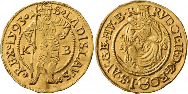 AUSTRIA. Holy Roman Empire. Rudolf II, Emperor, 1576-1611. Ducat (Gold, 22 mm, 3...