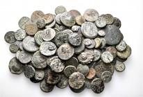 A lot containing 8 silver and 103 bronze coins. All: Greek. Fair to very fine. LOT SOLD AS IS, NO RETURNS. 111 coins in lot.