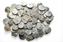 A lot containing 84 bronze coins. All: Armenian coins. Fair to good fine. LOT SOLD AS IS, NO RETURNS. 84 coins in lot.
