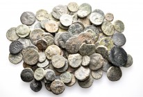 A lot containing 91 bronze coins. Includes: Mostly Armenian coins. Fair to fine. LOT SOLD AS IS, NO RETURNS. 91 coins in lot.