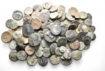 A lot containing 115 bronze coins. Includes: Mostly Armenian coins. Fair to fine. LOT SOLD AS IS, NO RETURNS. 115 coins in lot.