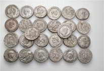 A lot containing 26 billon coins. All: Mid third century Tetradrachms from Antiochia on the Orontes. About very fine to about extremely fine. LOT SOLD...