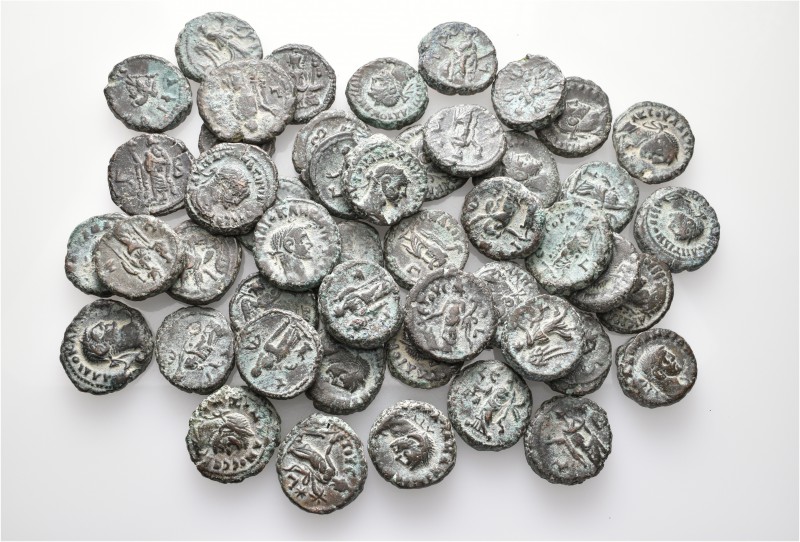 A lot containing 48 bronze coins. All: Alexandrian Tetradrachms of the late 3rd ...