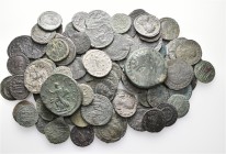 A lot containing 93 bronze coins. All: Roman Provincial and Roman Imperial. Fine to very fine. LOT SOLD AS IS, NO RETURNS. 93 coins in lot.