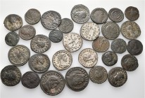 A lot containing 31 bronze coins. All: Roman Imperial. Some Antoniniani with decent silvering. Very fine to about extremely fine. LOT SOLD AS IS, NO R...