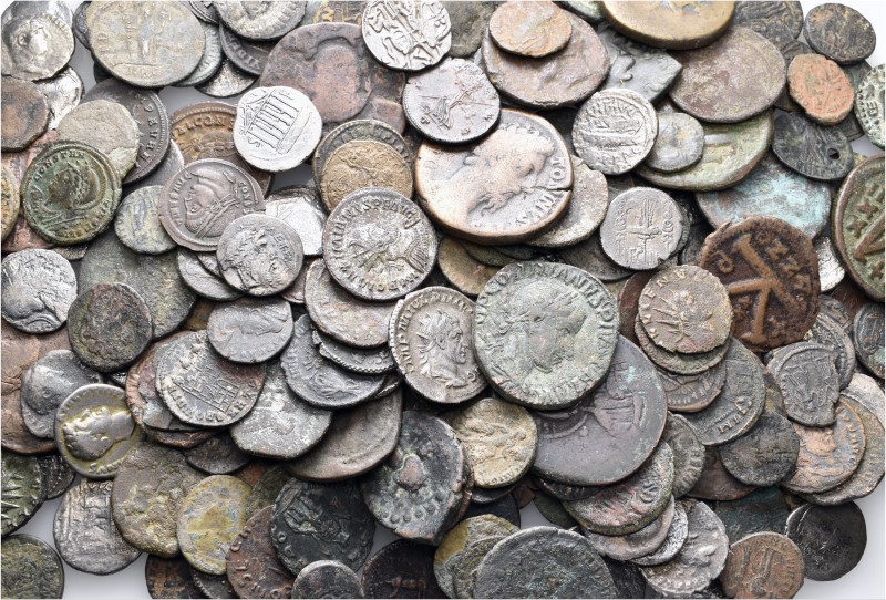 A lot containing 71 silver and 164 bronze coins. Includes: Greek, Roman Republic...