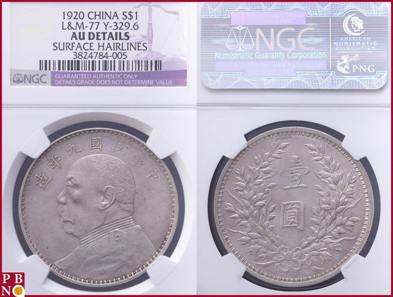 Dollar, 1920, Silver, L&M-77, KM Y-329.6, in NGC holder nr. 3824784-005, surface...