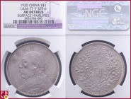 Dollar, 1920, Silver, L&M-77, KM Y-329.6, in NGC holder nr. 3824784-005, surface hairlines

AU DETAILS