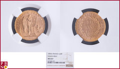 20 Francs 1896A Fasces / Faisceau, Gold, Fr 592, Gad 1063, in NGC holder nr. 4377084-057. Population (NGC/PCGS combined): 11. NO (0%) BUYER'S PREMIUM ...