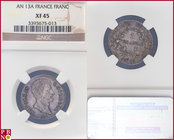 Franc, AN 13 A, Silver, Napoleon Bonaparte Empereur, Gad 443, KM 656.1, in NGC holder nr. 3393675-013

XF 45