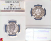Franc, 1808 D, (Lyon mint) Silver, Napoleon Bonaparte Empereur, Gad 446, KM 682.4, in NGC holder nr. 3393675-010

MS 62