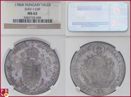 Joseph II (1780-1790), Taler, 1786 B (Kremnica / Kremnitz mint), Silver, Dav 1169, Her 149, Huszar 1871, in NGC holder nr. 3587735-009. Attractive old...
