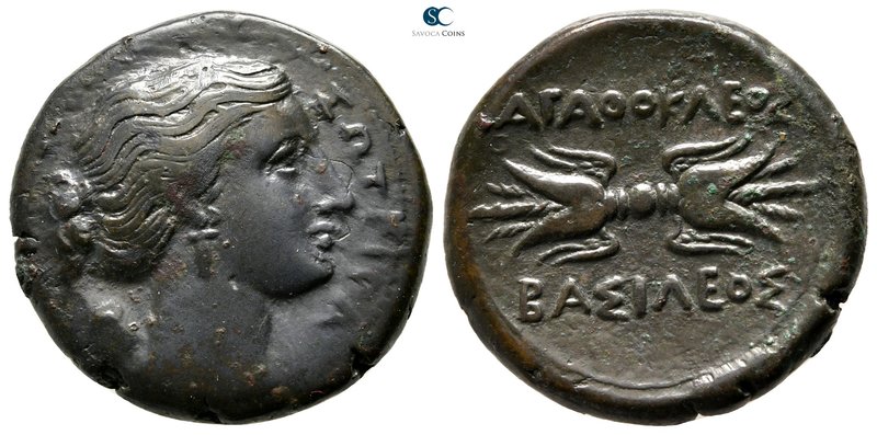 Sicily. Syracuse. Agathokles 317-289 BC. 
Bronze Æ

24mm., 9,29g.



very...