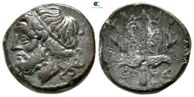 Sicily. Syracuse. Hieron II 275-215 BC. 
Litra Æ

20mm., 6,62g.



very f...